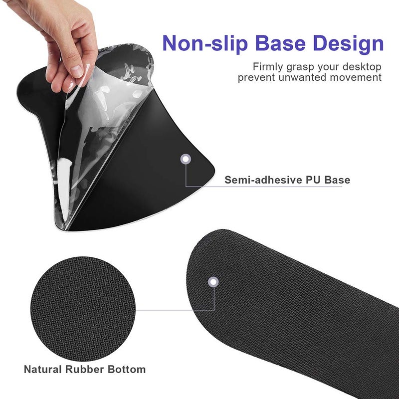 iVeze Mouse Pad with Wrist Support and Keyboard Wrist Rest Pad Set,Ergonomic Mouse Pads for Computers Laptop,Non-Slip Comfortable Mousepad w/Raised Memory Foam for Easy Typing & Pain Relief (Retro Flower) - Image 5